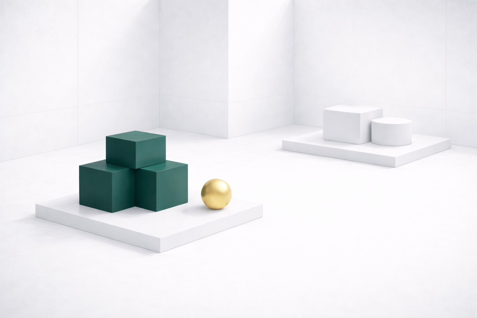 Abstrakt mynd av geometriskum formum, fyri at illustrera ójavn býtt gagn av vitlíki